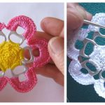 DIY Pop Ring Tab Crochet Flower Free Pattern