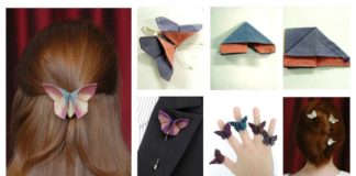 DIY Fabric Origami Butterfly