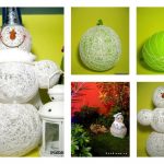 DIY Snowman Decor Made of Yarn
