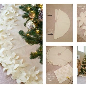 NO-SEW Christmas Tree Skirt