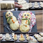 DIY Mini Snowman Pizzas