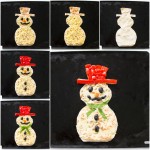 fun snowman pizza