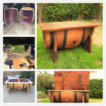 DIY a Table from Old Whiskey Barrel-1