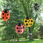 SWIRLING TWIRLING paper LADYBUGS