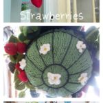 Knitting Hanging Strawberry Basket with  Free Pattern