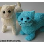 DIY Terry Cloth Cats with Free Pattern