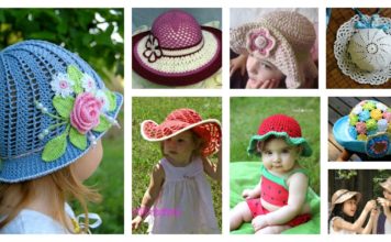20+ Crochet Summer Hats Free Patterns for Kids