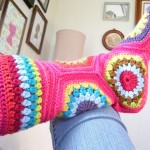 Crochet Hexagon Slipper Boots with Pattern