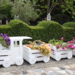 DIY Train Planters Out Of Old Crates to Adorn Your Garden
