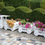 DIY Train Planters Out Of Old Crates to Adorn Your Garden