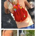 Crochet Floral Fiesta Backpack with Free Pattern