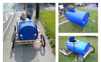 DIY Plastic Barrel Derby Car