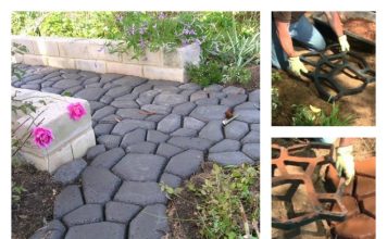 DIY Concrete Walkway