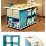 DIY Craft Room Table With Ikea Furniture
