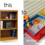 Turn an Old Bookcase into a Kids Sandbox