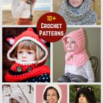 10+ Crochet Hooded Scarves and Cowls Patterns