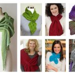 10+ Keyhole Scarves and Shawl Knitting Patterns