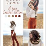 Granny Stripe Hooded Cowl Free Crochet Pattern