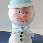 Clay Pot Frosty the Snowman Candy Jar Craft