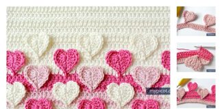 Multicolored Heart Crochet Stitch Free Pattern