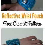 Reflective Wrist Wallet Free crochet Pattern