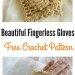 Crochet Beautiful Fingerless Gloves Free Pattern