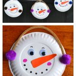 DIY Paper Plate Snowman Garland–Holiday Craft