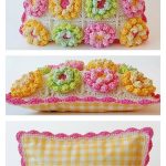 Crochet Blooming Garden Lily Pad Pillow