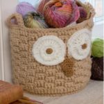 Crochet Hoot Owl Container Free Pattern and Video Tutorial