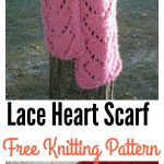 Lace Heart Scarf Free Knitting Pattern
