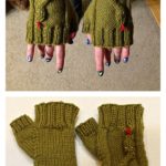 Knit Fingerless Snake Mitts Pattern