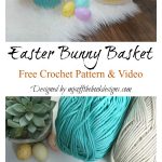 Easter Bunny Basket Free Crochet Pattern and Video Tutorial