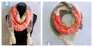 Strawberry Patch Convertible Free Scarf Crochet Pattern