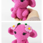 Pink Elephant Free Crochet Pattern