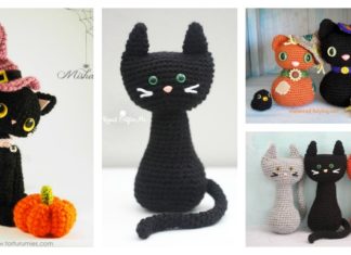 Amigurumi Halloween Black Cat Free Crochet Pattern