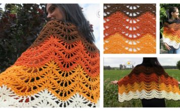 Autumn Moon Blanket Wrap Pattern