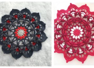 Frozen Lotus Doily Free Crochet Pattern