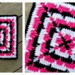 Squared Ripples Free Crochet Pattern