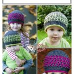 Bright Stripes Beanie Free Crochet Pattern