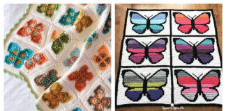 Butterfly Afghan Blanket Crochet Patterns
