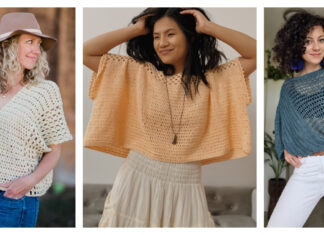 Poncho-Style Summer Top Free Crochet Pattern