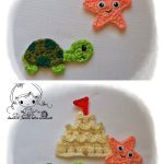 Sea Turtle and Starfish Appliques Free Crochet Pattern
