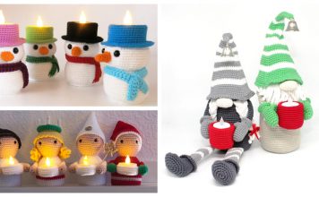 Christmas Lightholder Free Crochet Pattern