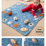 Young Athlete Blanket and Rattles Free Crochet Pattern
