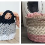 Laundry Basket With Handles Free Crochet Pattern