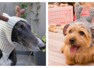 Doggie Deer Snood Free Crochet Pattern