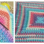 How to Crochet Granny Square Twist Baby Afghan Blanket