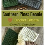 Southern Pines Beanie Crochet Pattern