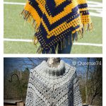 Sporty Poncho Free Crochet Pattern