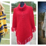 Sporty Poncho Free Crochet Pattern